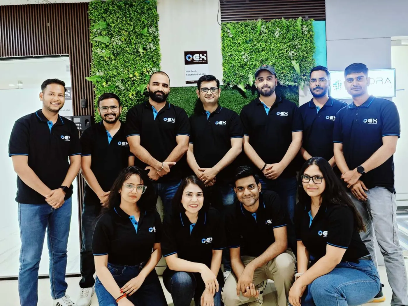 The OEX Tech team at the Noida office
