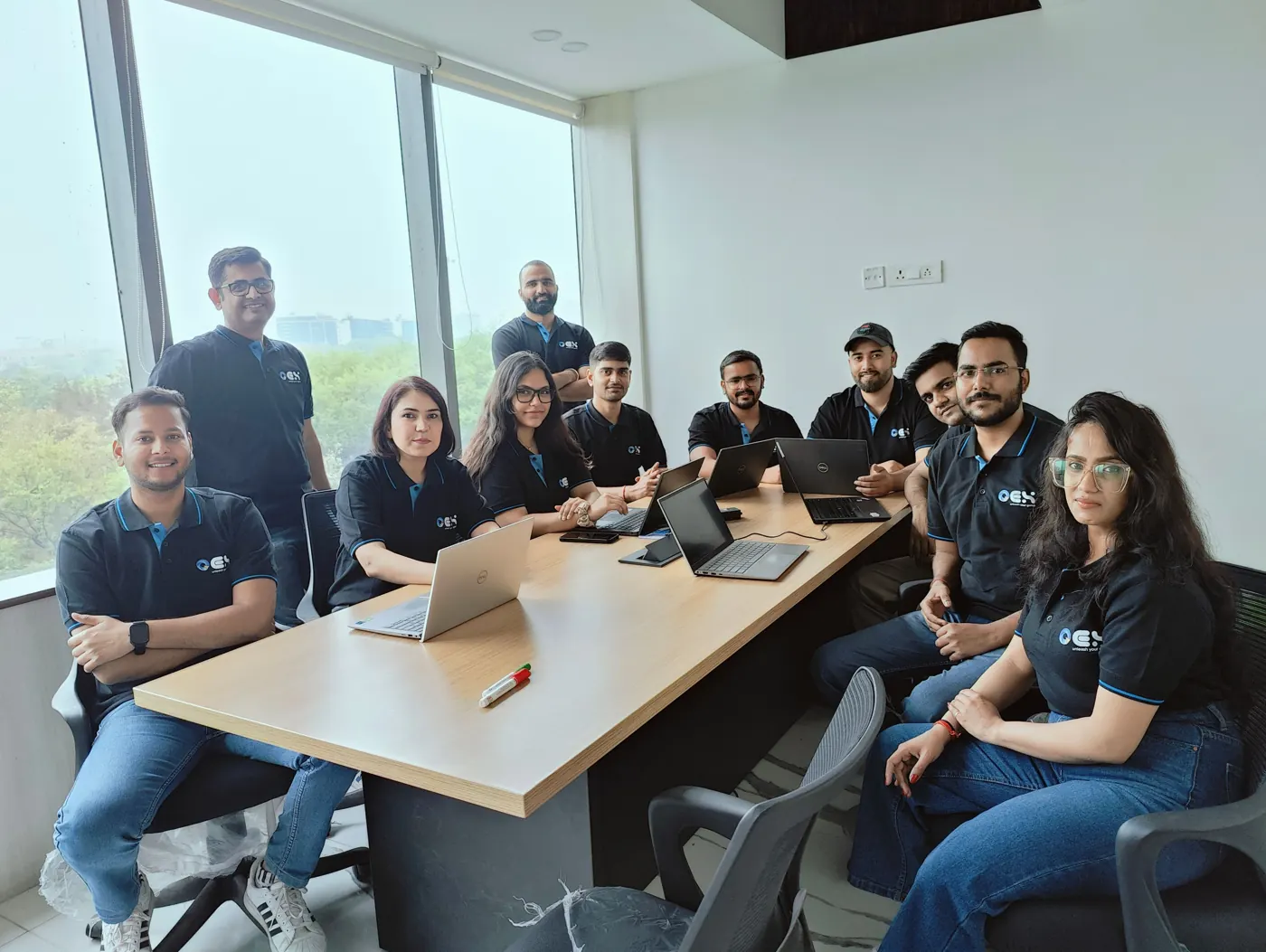 OEX Tech engineers in a planning session